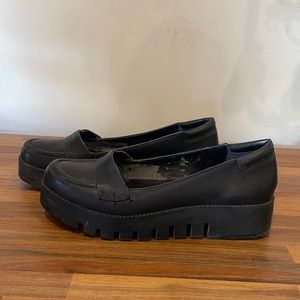 Max Studio Leather Penny Loafers